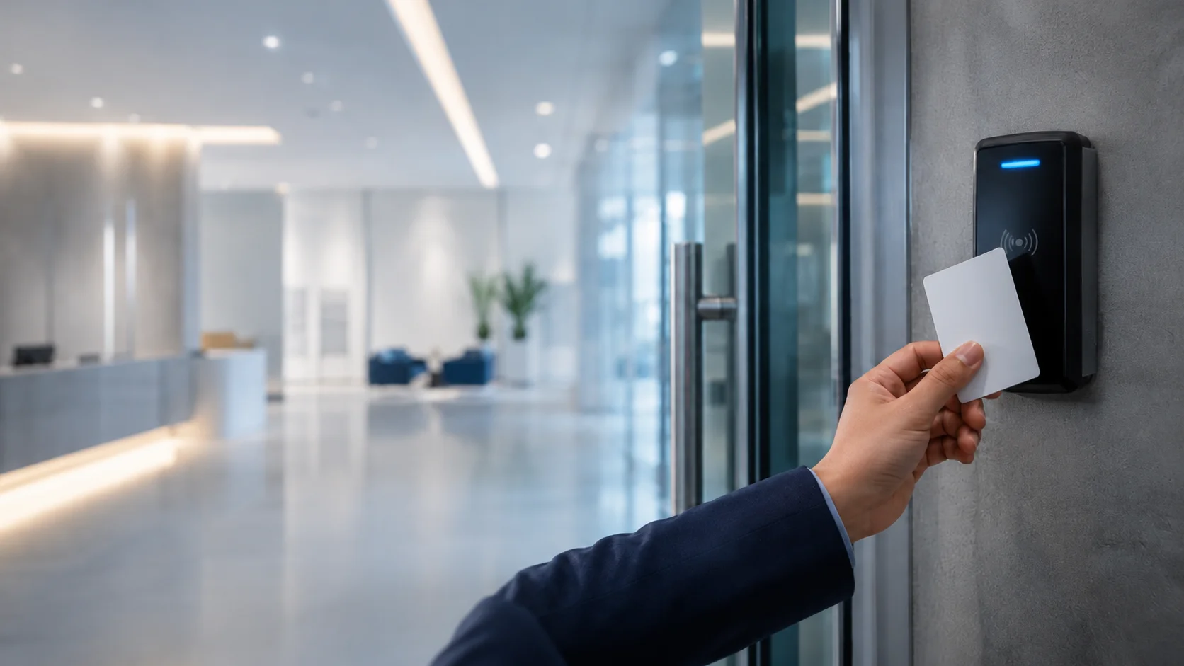 Commercial keypad door lock installation in New Jersey