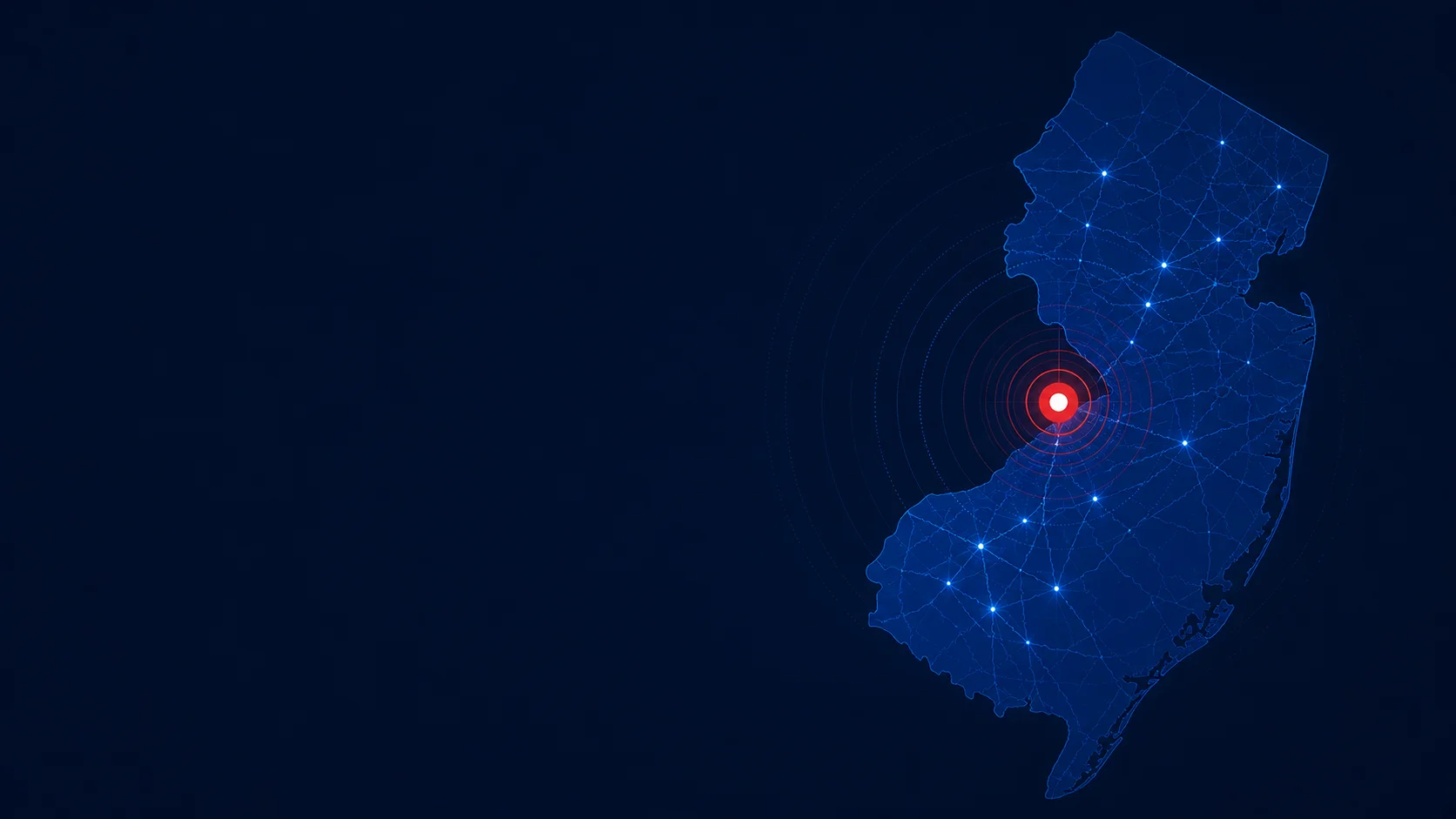 New Jersey service area map