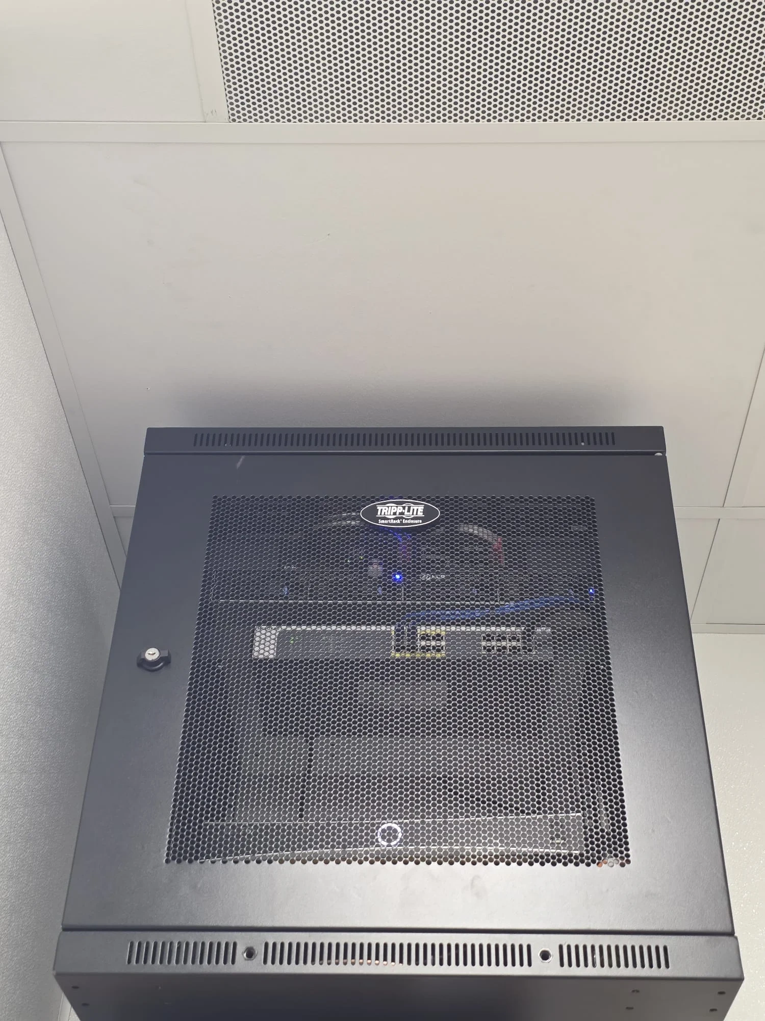 Electrical control panel installed for a commercial security system