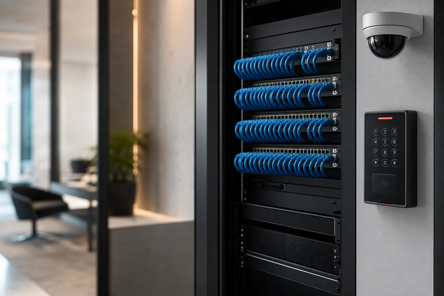Clean security, access control, and network installation